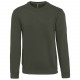 Sweat-Shirt Col Rond Homme, Couleur : Dark Khaki, Taille : XS
