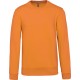 Sweat-Shirt Col Rond, Couleur : Orange, Taille : XS