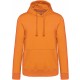 Sweat-Shirt Capuche Homme, Couleur : Orange, Taille : XS