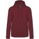Sweat-Shirt Capuche Homme, Couleur : Wine, Taille : XS
