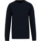 Sweat-Shirt Piqué Bio, Couleur : Navy (Bleu Marine), Taille : S