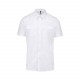 Chemise pilote manches courtes homme, Couleur : White (Blanc), Taille : S