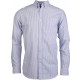 Chemise Oxford Lavée Manches Longues, Couleur : Striped White / Oxford Blue, Taille : M