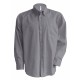 Chemise Oxford Manches Longues, Couleur : Oxford Silver, Taille : 3XL