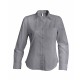 Chemise Oxford Manches Longues Femme, Couleur : Oxford Silver, Taille : 3XL
