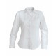 Chemise Oxford Manches Longues Femme, Couleur : White (Blanc), Taille : 3XL