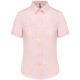 Chemise Oxford Manches Courtes Femme, Couleur : Oxford Pale Pink, Taille : 3XL