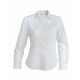 Chemise Popeline Manches Longues Femme, Couleur : White (Blanc), Taille : 3XL