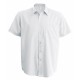 Chemise Popeline Manches Courtes, Couleur : White (Blanc), Taille : 3XL