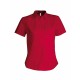 Chemise Popeline Manches Courtes Femme, Couleur : Classic Red, Taille : 3XL