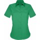 Chemise Manches Courtes Femme : Judith , Couleur : Kelly Green, Taille : 3XL