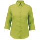 Chemise Manches 3/4 Femme, Couleur : Burnt Lime, Taille : S