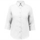 Chemise manches 3/4 femme, Couleur : White (Blanc), Taille : S