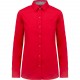 Chemise Coton Nevada Manches Longues Femme, Couleur : Red (Rouge), Taille : XS