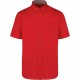 Chemise Coton Manches Courtes Ariana Iii Homme, Couleur : Red (Rouge), Taille : XS