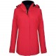 Parka femme, Couleur : Red (Rouge), Taille : S