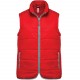 Bodywarmer matelassé, Couleur : Red (Rouge), Taille : XS