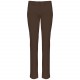 Pantalon Chino Femme, Couleur : Chocolate, Taille : 34 FR