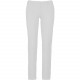 Pantalon Chino Femme, Couleur : Blanc, Taille : 34 FR