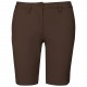 Bermuda Chino Femme, Couleur : Chocolate, Taille : 34 FR