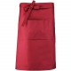 Tablier Coton Long, Couleur : Red (Rouge), Taille : 