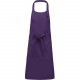 Tablier Coton Sans Poche, Couleur : Purple (Violet), Taille : 