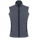 Mélodie > Gilet Micropolaire Femme, Couleur : French Navy Heather, Taille : XS