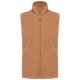 Luca > Gilet Micropolaire Homme, Couleur : Camel Heather, Taille : S
