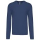 Pull Col V Homme, Couleur : Deep Blue, Taille : S