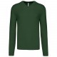 Pull Col V Homme, Couleur : Forest Green, Taille : S