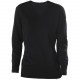 PULL COL V FEMME, Couleur : Dark Grey, Taille : XS