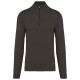 Pull 1/4 Zip Homme, Couleur : Dark Grey, Taille : S