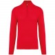 Pull 1/4 Zip Homme, Couleur : Red, Taille : S