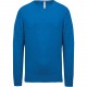 Pullover premium col V, Couleur : Mykonos Blue Heather, Taille : XS