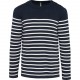 Pull Marin Homme, Couleur : Striped Navy / Off White, Taille : S