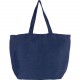 Grand Sac en Juco avec Doublure Intérieure, Couleur : Washed Midnight Blue, Taille : 