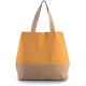 Sac Shopping en Toiles de Coton & Jute, Couleur : Cumin Yellow / Natural, Taille : 