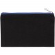 Pochette en Coton Canvas - Petit Modèle, Couleur : Black / Royal Blue, Taille : 