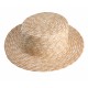 Chapeau Canotier, Couleur : Natural, Taille : Taille chapeau 57 cm