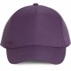 Casquette Polyester - 5 Panneaux, Couleur : Purple (Violet), Taille : 