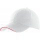 Casquette Sport, Couleur : White / Red