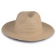Chapeau de paille classique sans ruban, Couleur : Natural, Taille : 57 cm