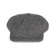Casquette Style Newsboy , Couleur : Herringbone Grey, Taille : S / M