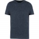 T-Shirt Vintage Manches Courtes Homme, Couleur : Night Blue Heather, Taille : 3XL