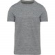 T-Shirt Vintage Manches Courtes Homme, Couleur : Slub Grey Heather, Taille : 3XL