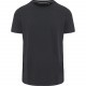 T-Shirt Vintage Manches Courtes Homme, Couleur : Vintage Charcoal, Taille : S