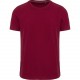 T-Shirt Vintage Manches Courtes Homme, Couleur : Vintage Dark Red, Taille : S