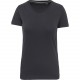 T-Shirt Vintage Manches Courtes Femme, Couleur : Vintage Charcoal, Taille : XS