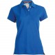 Polo Manches Courtes Femme, Couleur : Vintage Blue, Taille : L