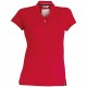 Polo Manches Courtes Femme, Couleur : Vintage Red, Taille : L